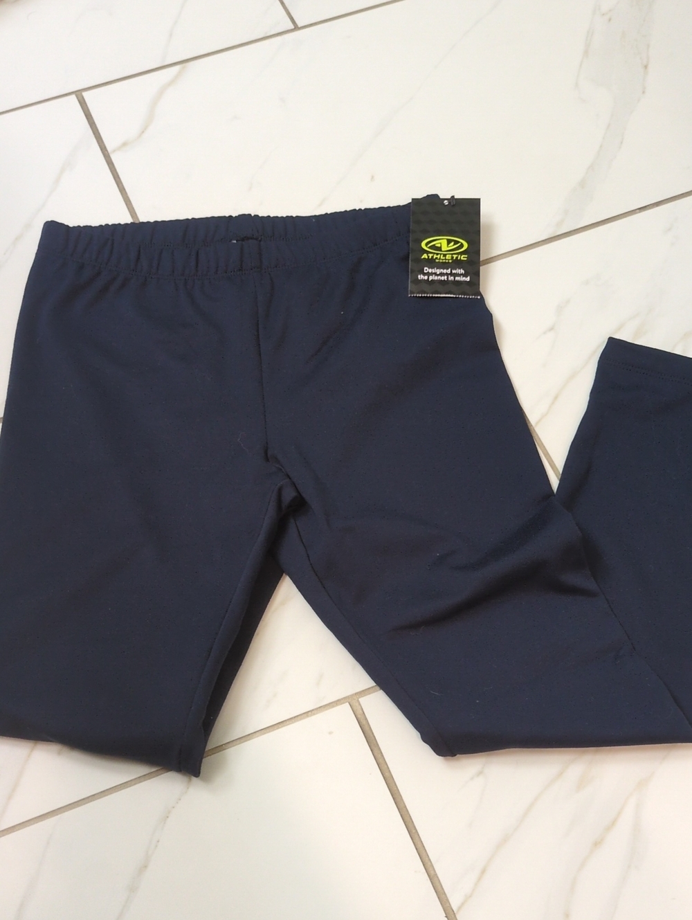 NWT - Athletic Works Navy Kids Leggings